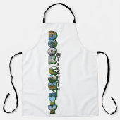 Verticale deur County Wisconsin Big Letter Schort (Voorkant)