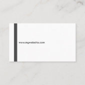 Verticale dikke lijn, ultra minimalistisch visitekaartje (Achterkant)