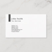 Verticale dikke lijn, ultra minimalistisch visitekaartje (Voorkant)