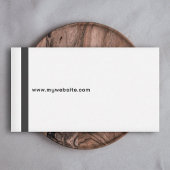 Verticale dikke lijn, ultra minimalistisch visitekaartje