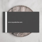 Verticale dikke lijn, ultra minimalistisch zwart visitekaartje