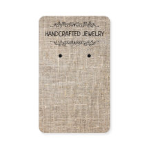 Verticale draagkaart — Natuurlijke jute-