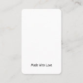 Verticale draagkaart — Natuurlijke jute- Visitekaartje (Achterkant)