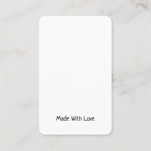 Verticale draagkaart — Natuurlijke jute- Visitekaartje (Achterkant)