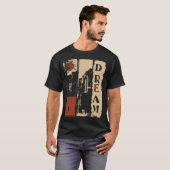 Verticale droomtypografie Surreal Design T-shirt (Voorkant volledig)