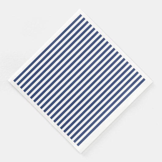 Verticale dunne Navy Stripes Servet (Hoek)