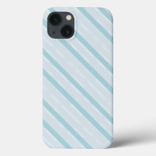 Verticale Dusty Blue en Silver Stripes Case-Mate iPhone Case