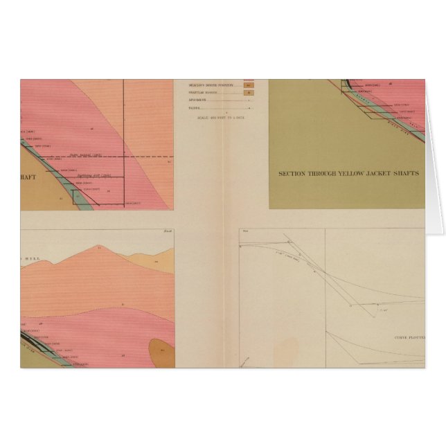 Verticale dwarsdoorsnede van de Lode, Belcher Mine (Voorkant Horizontaal)