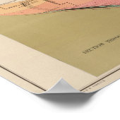 Verticale dwarsdoorsnede van de Lode, Belcher Mine Poster (Hoek)