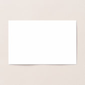 Verticale Eenvoudige Drieletter Monogram Rand Goud Folie Kaarten (Binnen)