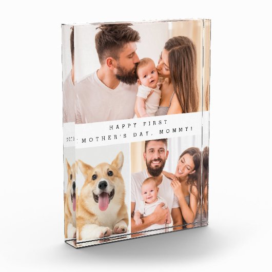 Verticale Eerste Moederdag Mama fotocollage Fotoblokken (Links)