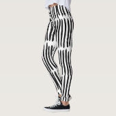 Verticale elementen: met de hand getekende naadloz leggings (Links)