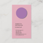Verticale eminine Trendy Minimalist Modern Visitekaartje (Voorkant)