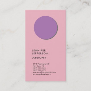 Verticale eminine Trendy Minimalist Modern Visitekaartje