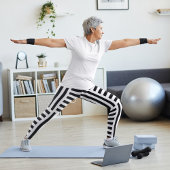 Verticale en horizontale strepen leggings