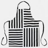 Verticale en horizontale strepen schort (Voorkant)