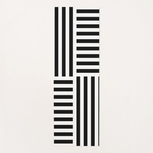 Verticale en horizontale strepen yogamat (Voorkant)