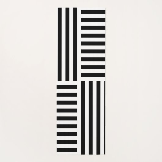 Verticale en horizontale strepen yogamat (Achterkant)