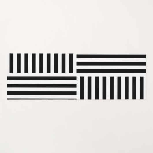 Verticale en horizontale strepen yogamat (Voorkant (horizontaal))