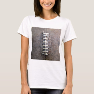 verticale football-koorden t-shirt