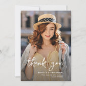Verticale foto Afstuderen 2025 Bedankkaart (Voorkant)