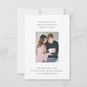 Verticale foto geboorte aankondiging & dank u kaar (Achterkant)