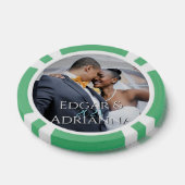 Verticale foto - Jaar - Script Custom Name Wedding Poker Chips (Enkel)