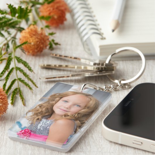 Verticale foto uploaden sleutelhanger (Voorkant Rechts)