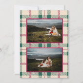 Verticale foto van Merry Kerstmis Wenskaart Kaart (Achterkant)