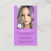 Verticale foto van QR-codesmaak voor netwerken, te Visitekaartje (Achterkant)