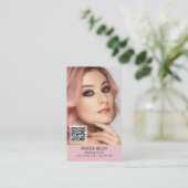 Verticale foto van QR-codesmaak voor netwerken, te Visitekaartje (Staand voorkant)