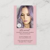 Verticale foto van QR-codesmaak voor netwerken, te Visitekaartje (Achterkant)