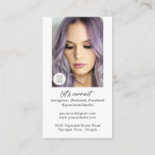 Verticale foto van QR-codesmaak voor netwerken, te Visitekaartje (Achterkant)