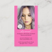 Verticale foto van QR-codesmaak voor netwerken, te Visitekaartje (Achterkant)