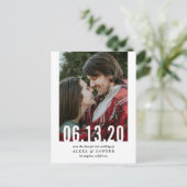 Verticale foto Vertrouwingsdatum Uitgebreide Verti Aankondigingskaart (Staand voorkant)