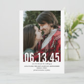 Verticale foto Vertrouwingsdatum Uitgebreide Verti Save The Date (Staand voorkant)