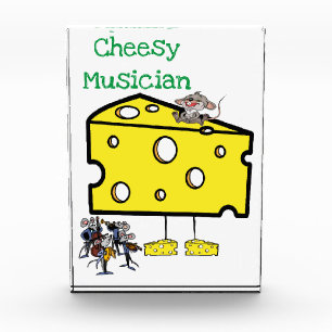 Verticale fotoblok Mousey Cheesy Musician
