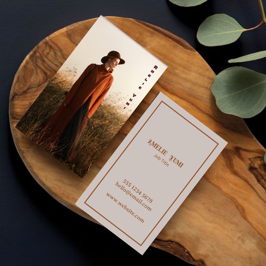  Verticale Fotofotografie Typografie Visitekaartje