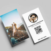 Verticale fotografie Visitekaartjes met QR code