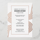 Verticale fotopublicatiebroedster folie uitnodiging (Voorkant)