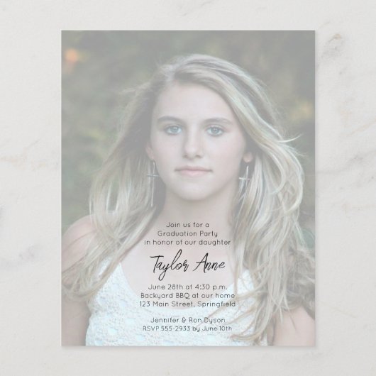 Verticale foto's van budget (Achterkant)