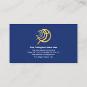 Verticale golflijnen Ichthus Fish Social Works Visitekaartje (Achterkant)