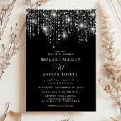 Verticale gordijnslingers Elegant zwart Kaart