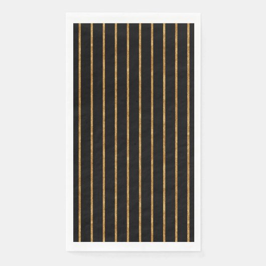 Verticale gouden lijnen servet (Voorkant)