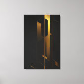 Verticale Gouden Minimalisme Canvas Afdruk (Voorkant)