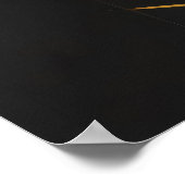 Verticale Gouden Minimalisme Poster (Hoek)