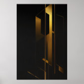 Verticale Gouden Minimalisme Poster (Voorkant)