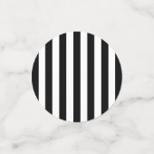 Verticale grafische strepen zwart en wit gestreept confetti (Kleine voorkant)