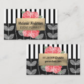 Verticale grafische strips | Blokkerijkdarm Visitekaartje (Voorkant / Achterkant)