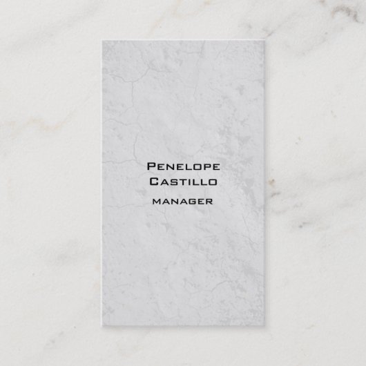 Verticale Grijze Achtergrond Duidelijk Modern Visitekaartje (Voorkant)